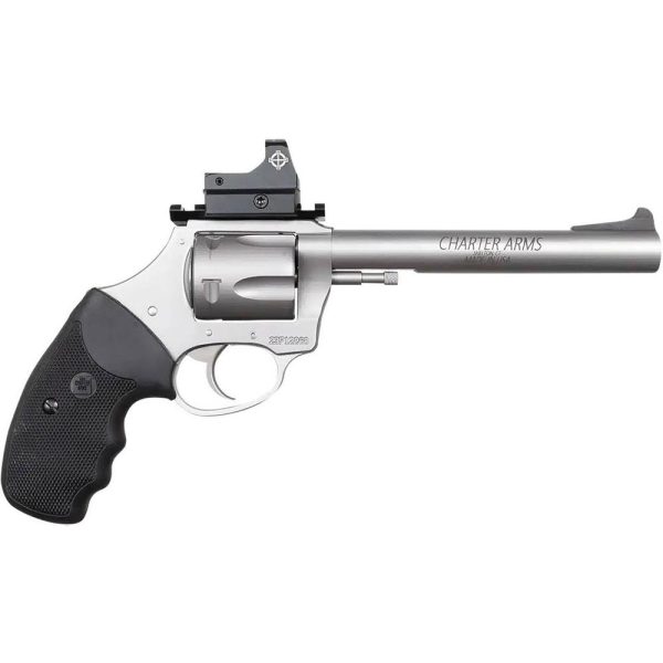 Charter arms target mastiff handgun. 44 spl 5rd magazine 6" barrel stainless with optic