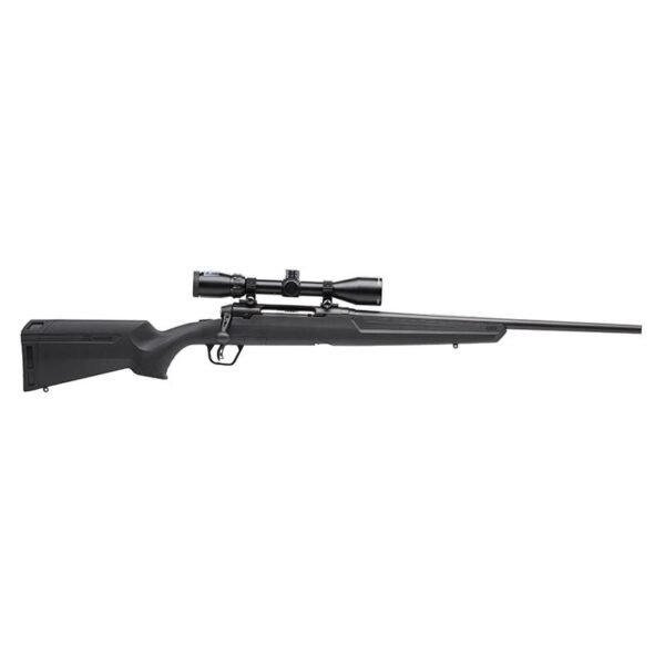 Savage arms axis ii xp compact rifle 243 win 4rd magazine 20" barrel black with scope