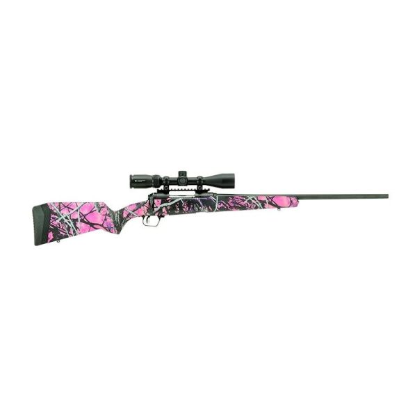 Savage arms 110 apex hunter rifle 6. 5 creedmoor 4/rd 24" barrel muddy girl pink camo with scope