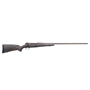 Weatherby mark v backcountry 2. 0 rifle 6. 5 wby rpm 4rd magazine 24" barrel synthetic stock brown and green