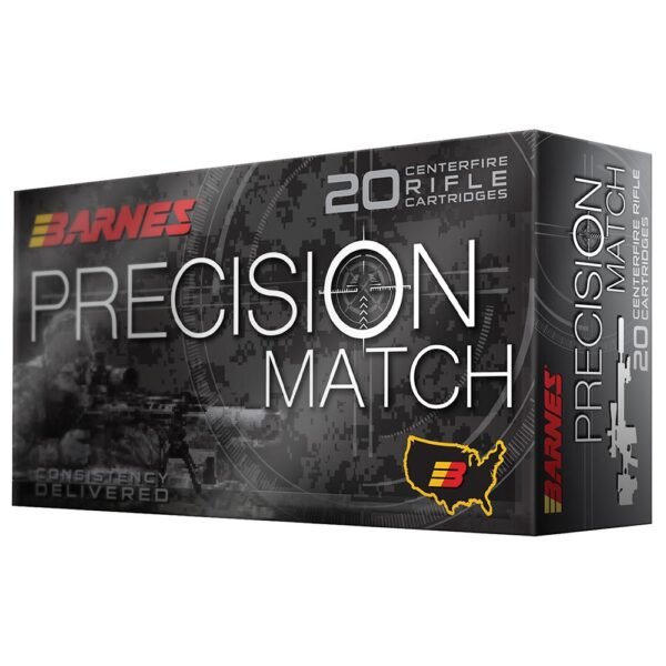 Barnes precision match rifle ammunition. 338 lapua mag 300 gr otm bt  20/box