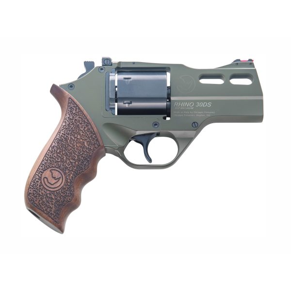 Chiappa rhino revolver 30ds hunter od green hand gun. 357 mag 6rd capacity 3" barrel with 3 moon clips