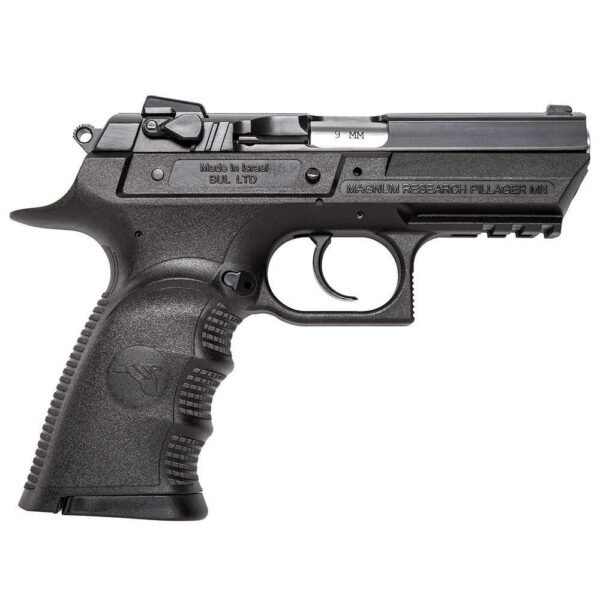 Magnum research baby eagle iii semi compact handgun 9mm 2 10/rd magazines 3. 85" barrel polymer black