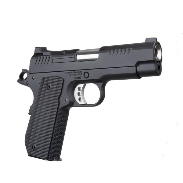 Ed brown kc9 lightweight handgun 9mm luger 9rd magazine 4" barrel black with thumb safety