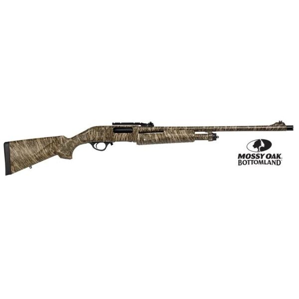 Escort field hunter turkey pump shotgun 12ga 3" chamber 4rd capacity 24" barrel mossy oak bottomland stock