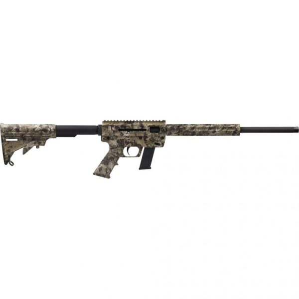 Just right carbine gen 3 rifle 9mm luger 17/rd glock magazine 17" threaded barrel kryptek