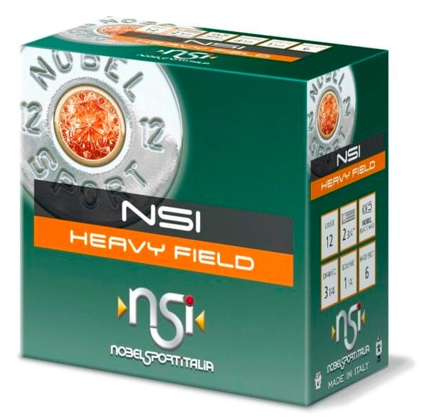 Nobel sport heavy field shotshells 12 ga 2-3/4" 1-1/4 oz 1220 fps #6 25/ct