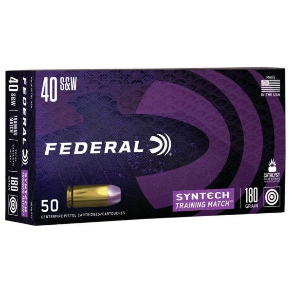 40 s&w 180 gr  training match (tsj)