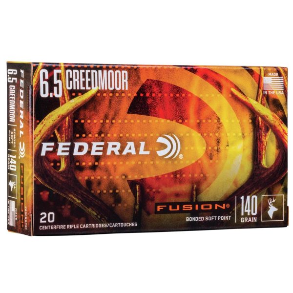 Federal fusion rifle ammunition 6. 5 creedmoor 140 gr. Btsp fusion 20/ct