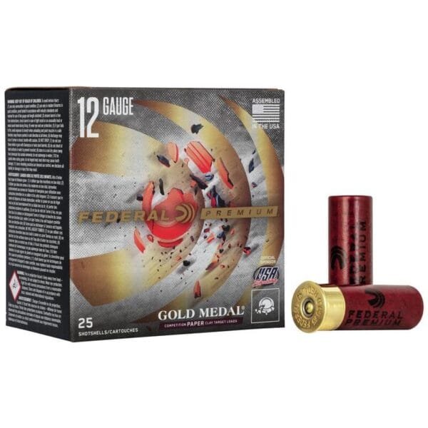 Federal gold medal grand paper shotshells 12 ga 2-3/4" 1oz 1290 fps #7. 5 25/ct