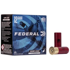 Federal game-shok upland game hi brass load 12 ga 2 3/4" max 1 1/4 oz #5  - 25/box