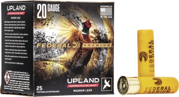 Federal wing-shok magnum shotshells  20ga 3" 1-1/4oz 1300 fps #5 25/ct