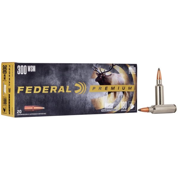 Federal premium vital-shok rifle ammunition. 300 wsm 180 gr pt 2980 fps - 20/box