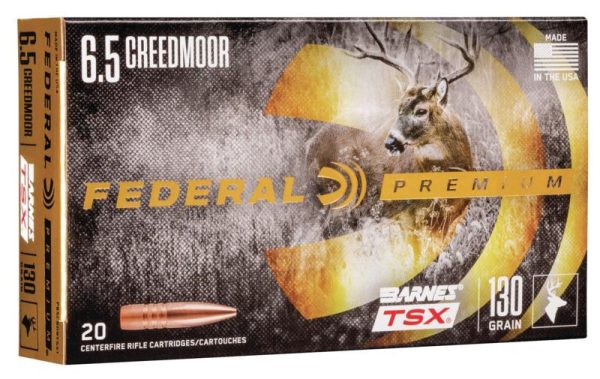 Federal classic hunter barnes tsx rifle ammunition 6. 5 creedmoor 130 gr tsx 2825 fps 20/ct