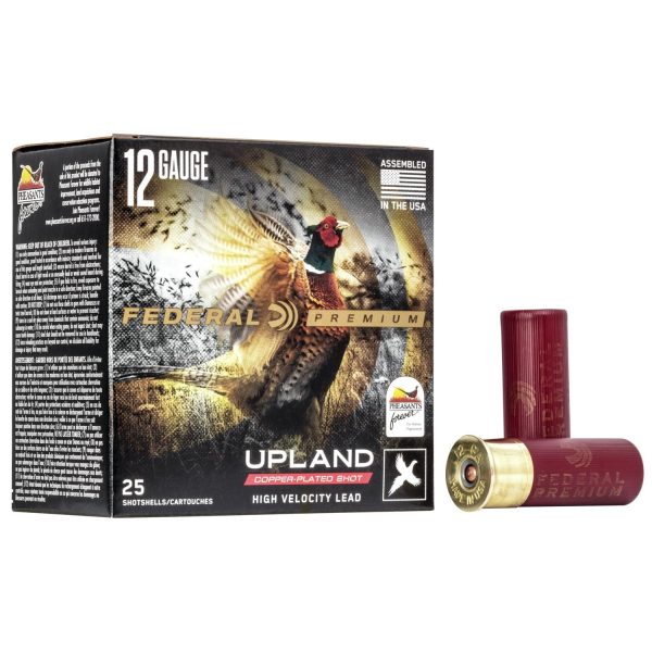 Federal premium wing-shok pheasants forever high-velocity 12 ga 2 3/4" max 1 1/4 oz #6 1500 fps - 25/box