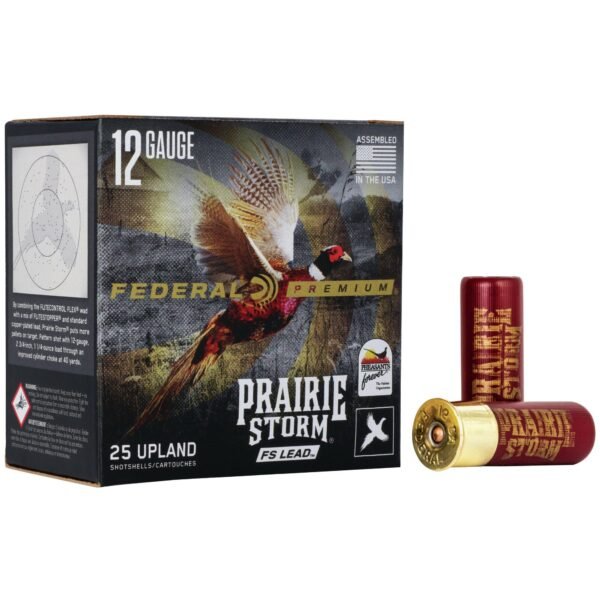 Federal prairie storm fs lead shotshells 12 ga 2-3/4" 1-1/4oz #4 25/ct