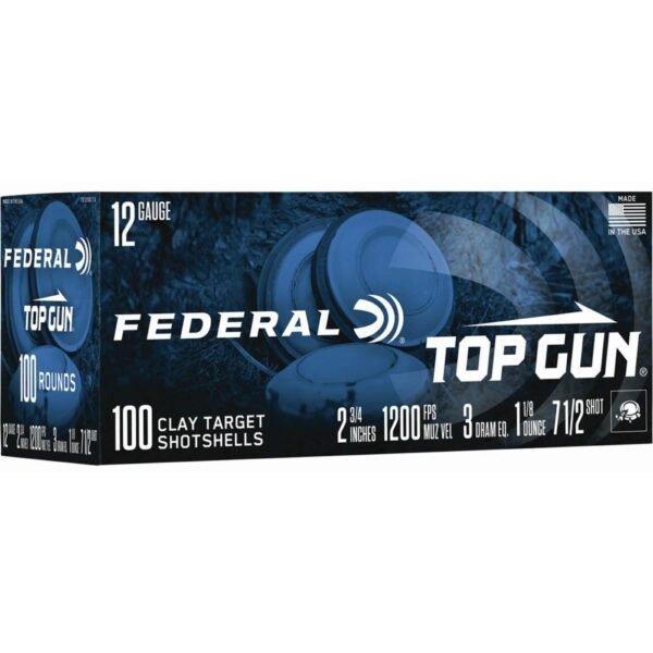 Federal top gun shotshells 12ga 2-3/4" 1-1/8oz 1180 fps #7. 5 100/ct