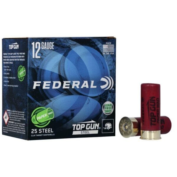 Federal top gun paper wad shotshells 12 ga 2-3/4" 1 oz 1300 fps #7. 5 25/ct