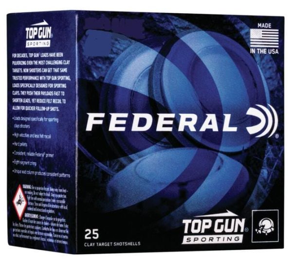 Federal top gun sporting shotshells 28ga 2-3/4" 3/4 oz 1330 fps #9 25/ct