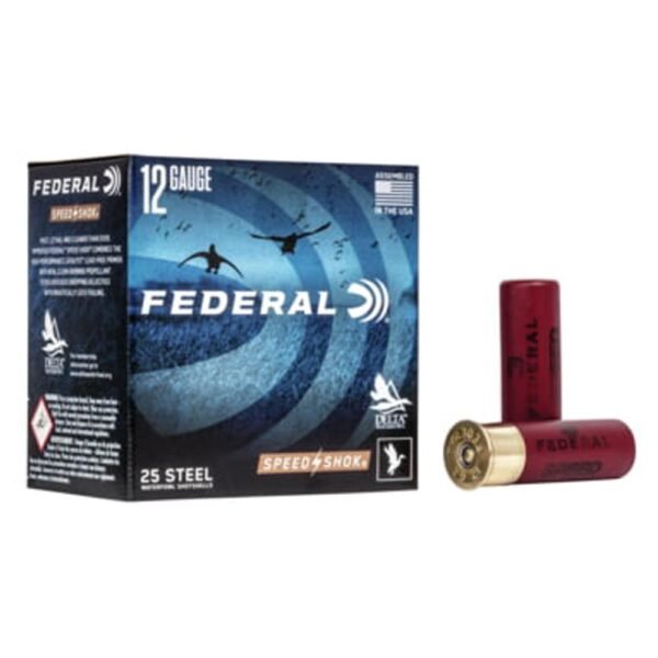 Federal speed-shok high velocity steel 12ga 3-1/2" 1-3/8oz 3 ammo 25rd