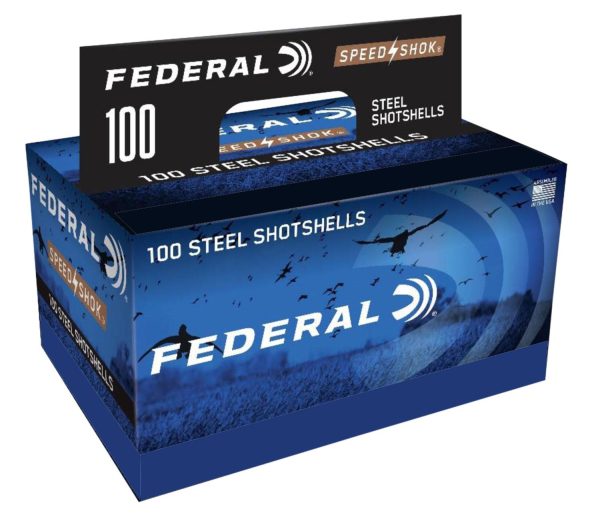 Federal speed-shok shotshells 12 ga 3" 1-1/4oz 1450 fps #4 100/ct