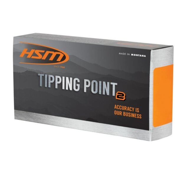 Hsm tipping point 2 rifle ammunition. 243 win 95gr sst 20/ct