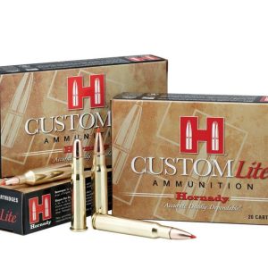 Hornady custom lite rifle ammunition. 30-06 springfield 125 gr sst custom lite 20/box