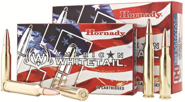 Hornady american whitetail rifle ammunition. 30-06 sprg 180 gr 2700 fps sp 20/ct