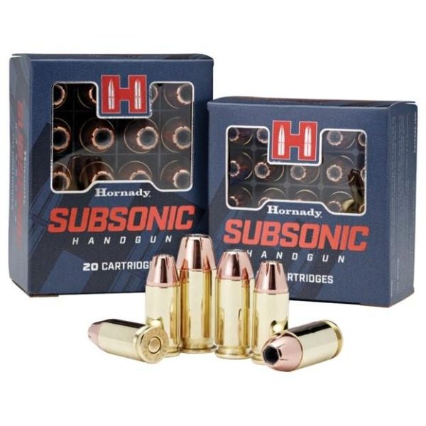 Hornady subsonic ammunition 9mm luger 147 gr xtp 975 fps 25/ct