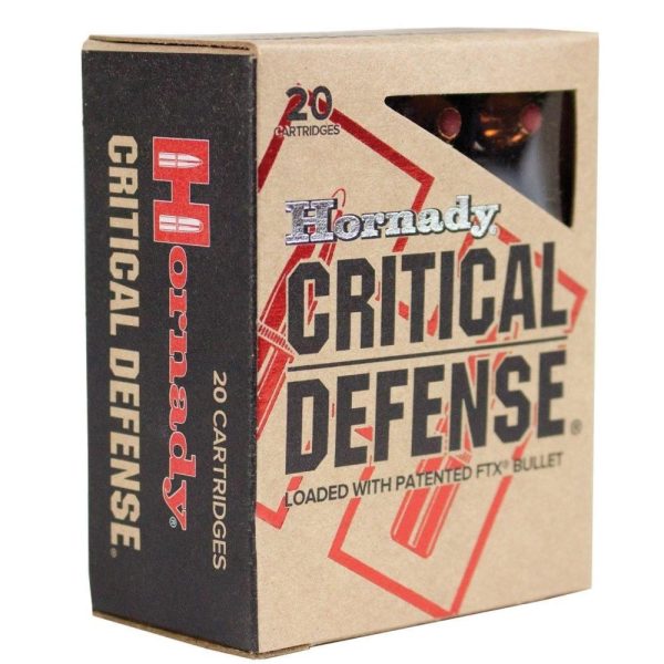 Hornady critical defense handgun ammo. 45 acp 185 gr ftx 1000 fps 20/ct