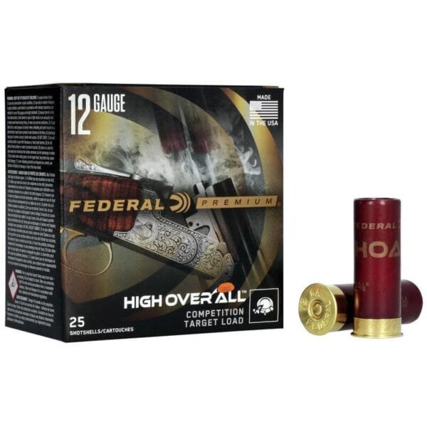 Federal high over all shotshells 12ga 2-3/4" 1-1/8oz 1145 fps #8 25/ct