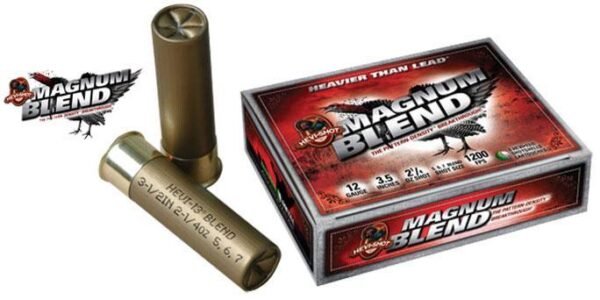 Hevi-shot magnum blend 12 ga 3 1/2"  2 1/4 oz #567 1200 fps - 5/box