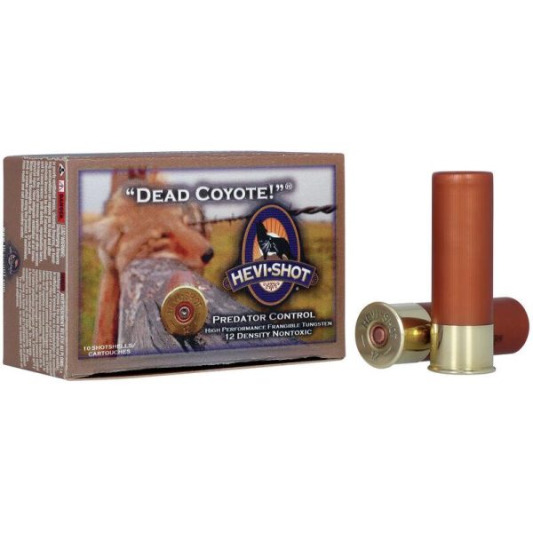 Hevi-shot dead coyote! Shotshells 12 ga 3-1/2" 1-5/8 oz #t 1350 fps 10/ct