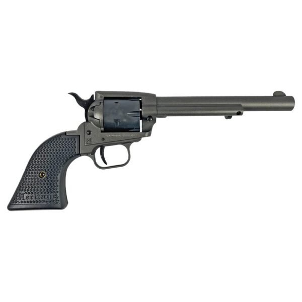 Heritage rough rider steel frame tungsten cerakote handgun. 22 lr 6rd capacity 6. 5" barrel polymer black