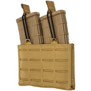 Tacshield rzr molle double rifle magazine pouch coyote brown