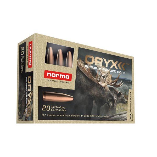 Norma oryx rifle ammunition 270 win 150gr jsp 2854 fps 20/ct