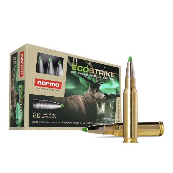 Norma ecostrike rifle ammunition. 308 win 150gr pt 2592 fps 20/ct