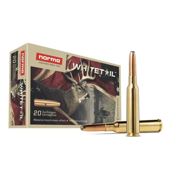 Norma whitetail rifle ammunition 8x57 js 196gr psp 2525 fps 20/ct