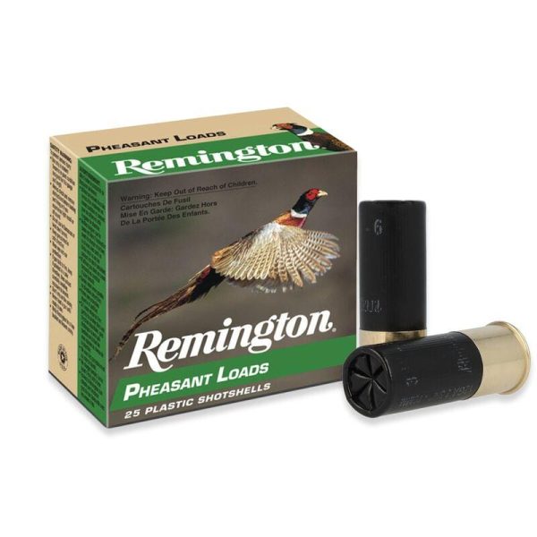 Remington pheasant load 12 ga 2-3/4" 1-1/4 oz #4 1330 fps 25/ct