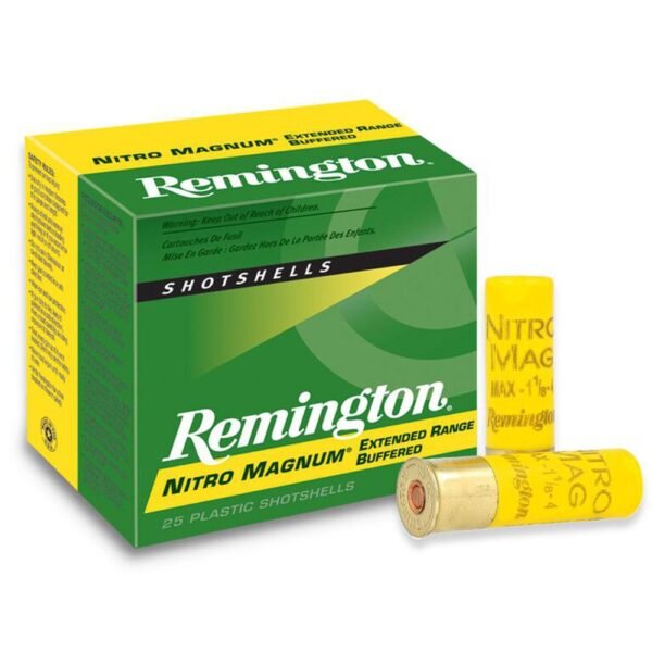 Remingto nitro magnum shotshells 20 ga 2-3/4 in 1-1/8 oz #4 1175 fps 25/ct