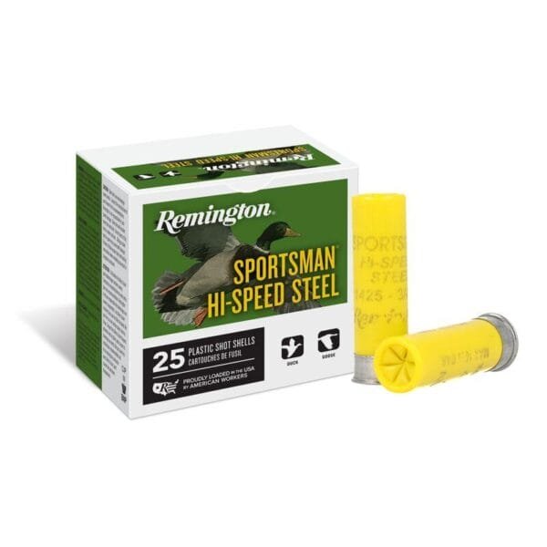 Remington sportsman hi-speed steel shotshells 20ga 3" 1oz #4 1300 fps 25/ct