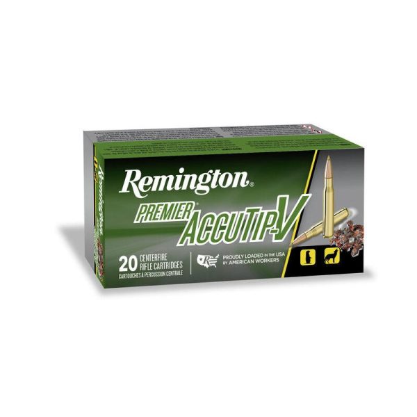 Remington accutip-v rifle ammunition. 224 valkyrie 60gr psp 3300 fps 20/ct