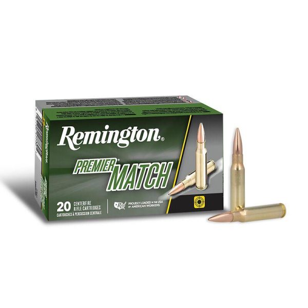 Remington premier match rifle ammunition. 308 win 175 gr bthp 2610 fps 20/ct