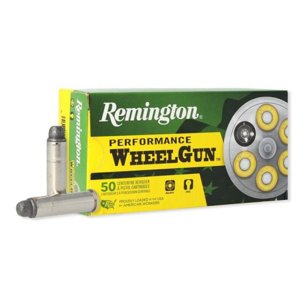 Remington performance wheel gun ammunition. 357 mag 158 gr swc 1235 fps 50/ct