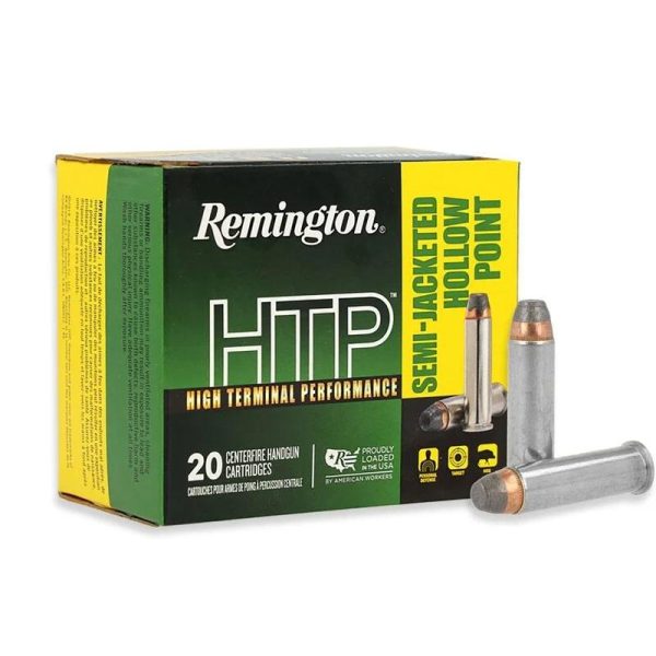 Remington htp handgun ammunition. 357 mag 125 gr sjhp 1450 fps 20/ct