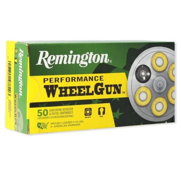 Remington performance wheel gun ammunition. 38 spl 158 gr lrn 755 fps 50/ct