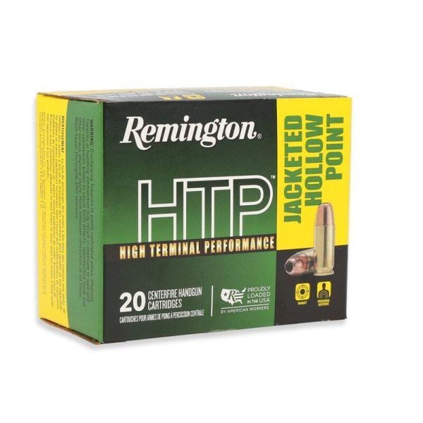 Remington htp handgun ammunition. 40 s&w 155 gr jhp 1205 fps 20/ct