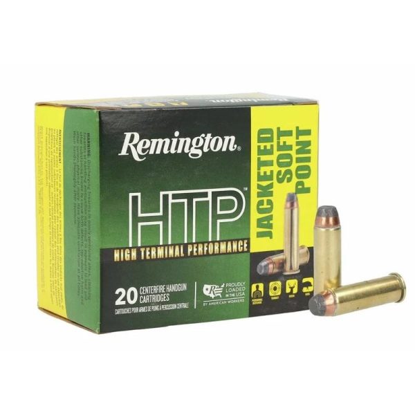 Remington htp handgun ammunition. 41 rem mag 210gr jsp 1300 fps 20/ct