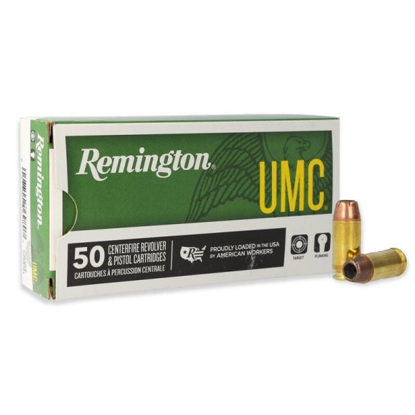 Remington umc handgun ammunition. 40 s&w 180 gr jhp 990 fps 50/box
