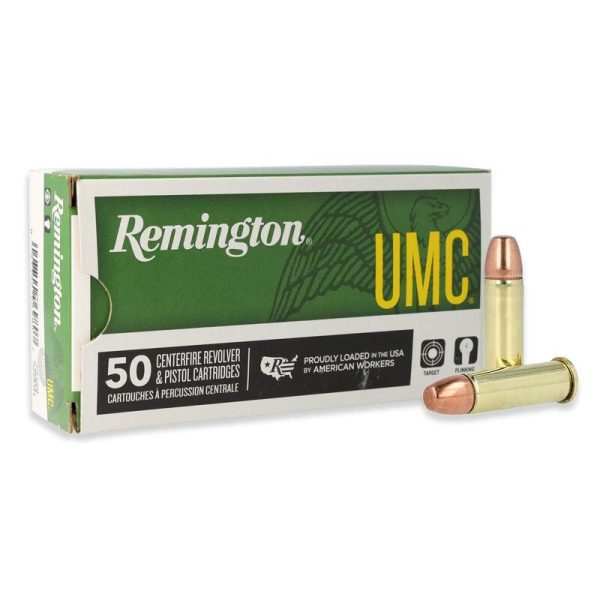Remington umc handgun ammunition. 38 super+p 130 gr fmj 1215 fps 50/ct